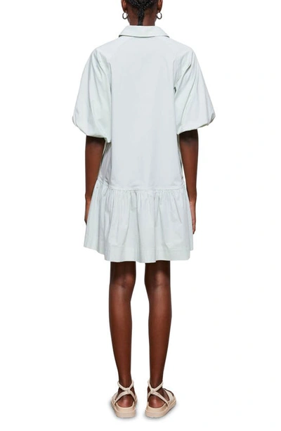 Jonathan Simkhai Standard Crissy Stretch Cotton Poplin Dress In Lichen