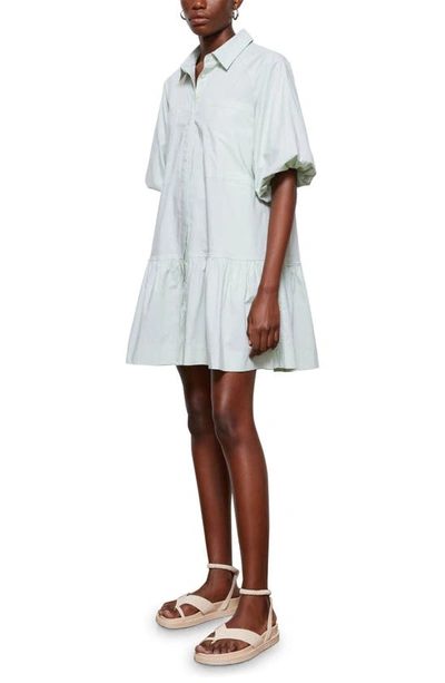 Jonathan Simkhai Standard Crissy Stretch Cotton Poplin Dress In Lichen