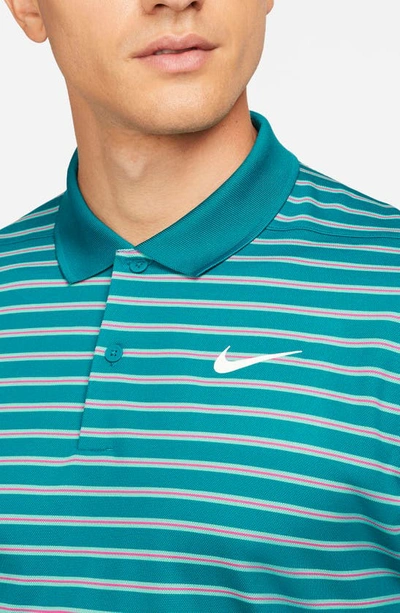 Shop Nike Dri-fit Victory Golf Polo In Bright Spruce/ White