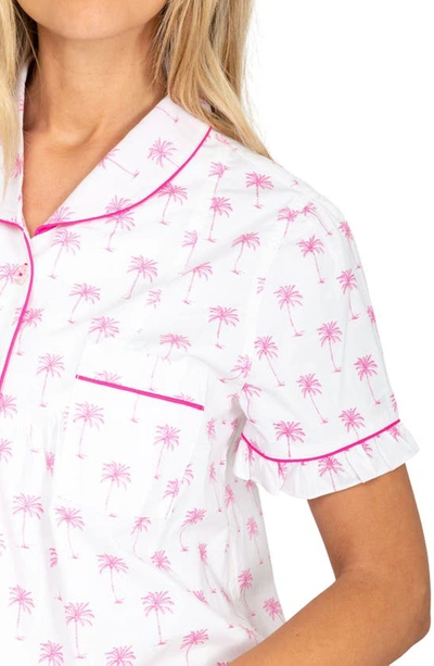 Shop Sant And Abel Palm Tree Short Pajamas In Pink