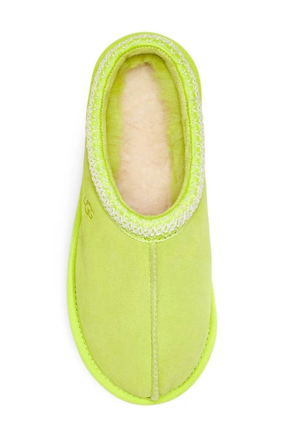 Ugg Tasman Slip On Suede Slippers In Key Lime