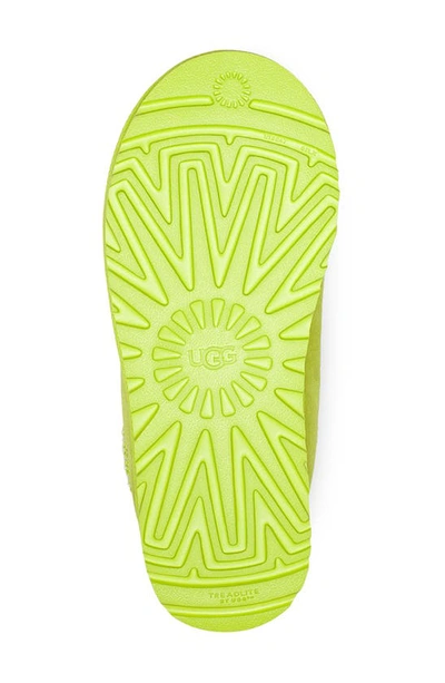 Ugg Tasman Slip On Suede Slippers In Key Lime