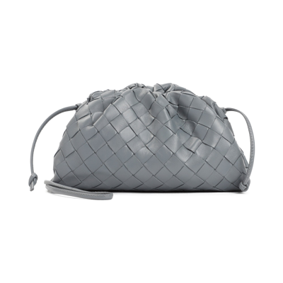 Shop Bottega Veneta The Mini Pouch Bag In Grey