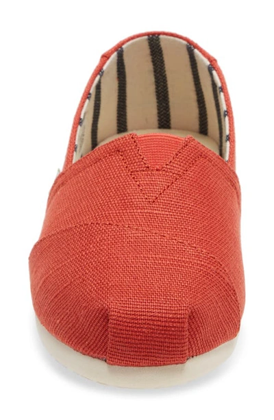 Shop Toms Alpargata Slip-on In Red