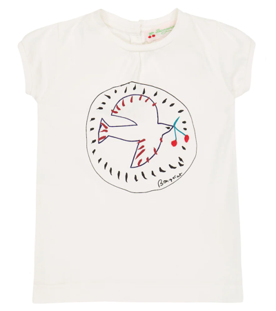 Shop Bonpoint Baby Assia Printed Cotton T-shirt In Upb Ecru