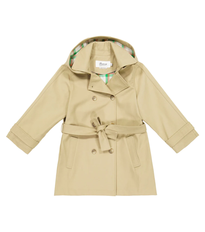 Shop Bonpoint Aida Cotton Trench Coat In String