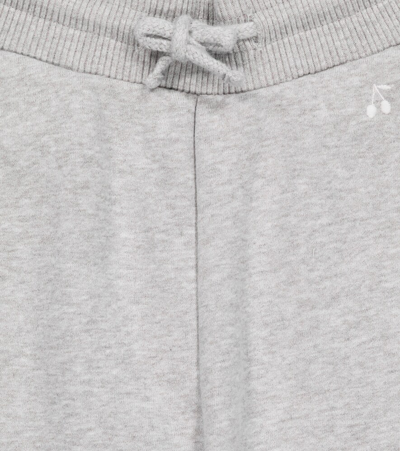 Shop Bonpoint Trick Cotton Sweatpants In Light Grey