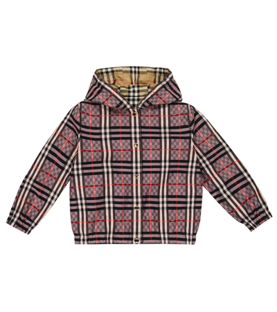 Shop Burberry Vintage Check Reversible Jacket In Pale Rose Ip Check