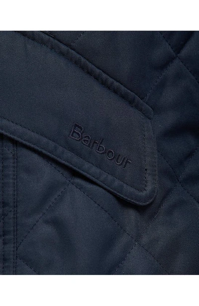 Shop Barbour Alba Quilted Jacket In Dk Navy/ Blue Birch Tartan