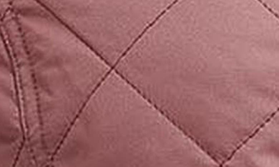 Shop Barbour Alba Quilted Jacket In Dewberry/ Silver Birch Tartan
