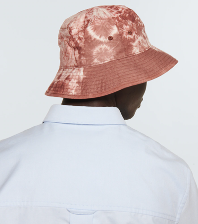 Shop Acne Studios Tie-dye Bucket Hat In Old Pink