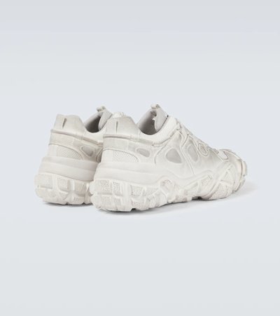 Shop Acne Studios Mesh Sneakers In White