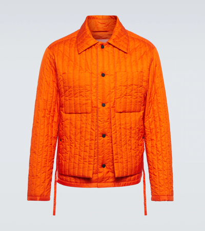 Shop Craig Green Quilted Nylon Jacket In Orange