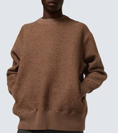 Shop Undercover Crewneck Sweater In Camel