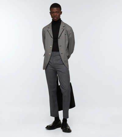Shop Undercover The Shepherd Checked Slim Pants In Gray Ck