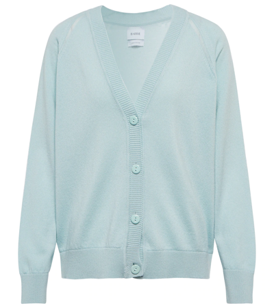 Shop Barrie Cashmere Cardigan In Blue