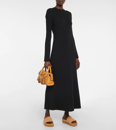 CHLOÉ CHLOÉ WAVY WOVEN LEATHER SLIDES 