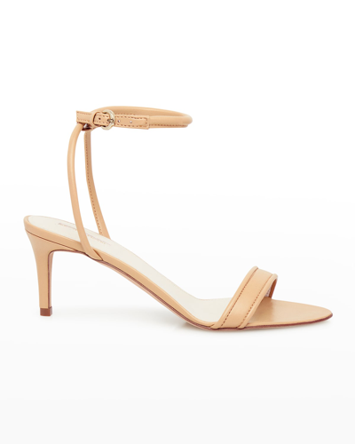 Shop Prota Fiori Lilla Leather Ankle-strap Sandals In Nude