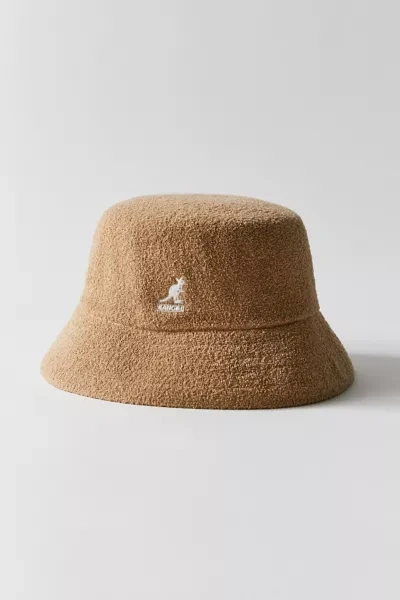 Shop Kangol Bermuda Classic Bucket Hat In Tan