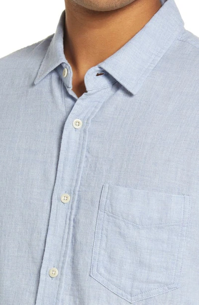 Shop Rails Wyatt Relaxed Fit Solid Button-up Shirt In Blue Melange