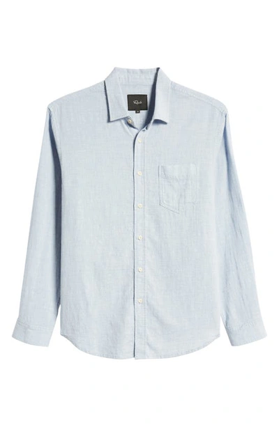 Shop Rails Wyatt Relaxed Fit Solid Button-up Shirt In Blue Melange