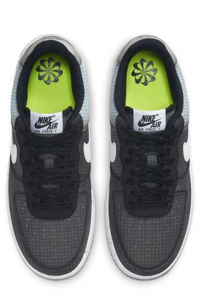 Shop Nike Air Force 1 Crater Sneaker In Black/ Volt/ White