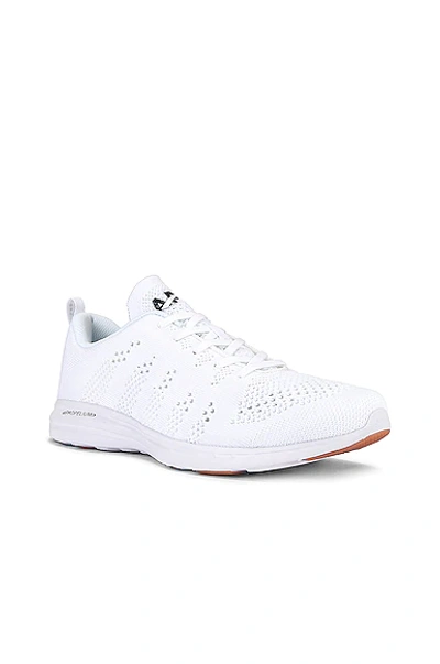 Apl Athletic Propulsion Labs Techloom Pro White Knitted Trainers In White