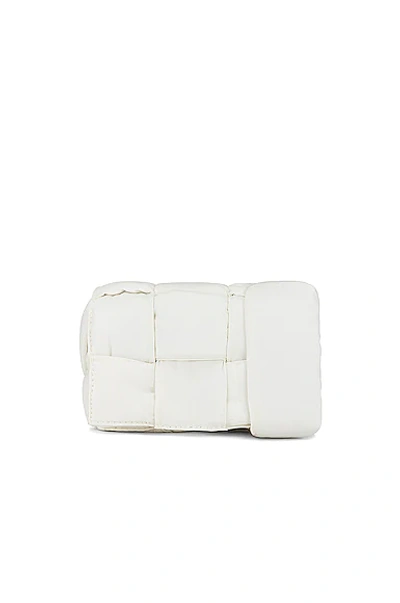 Shop Bottega Veneta Borsa In White & Silver