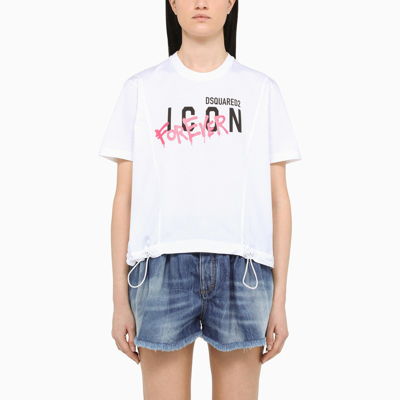 Shop Dsquared2 White Icon Forever T-shirt
