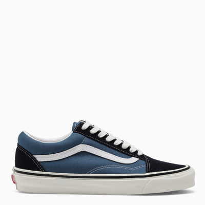 Shop Vans Black/blue Old Skool 36 Dx Low Sneakers