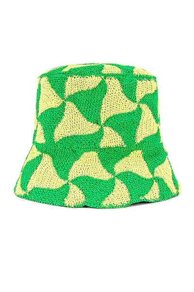 Shop Bottega Veneta Bucket Hat In Parakeet & Kiwi