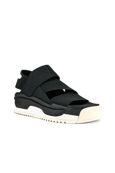 Shop Y-3 Hokori Sandal In Black