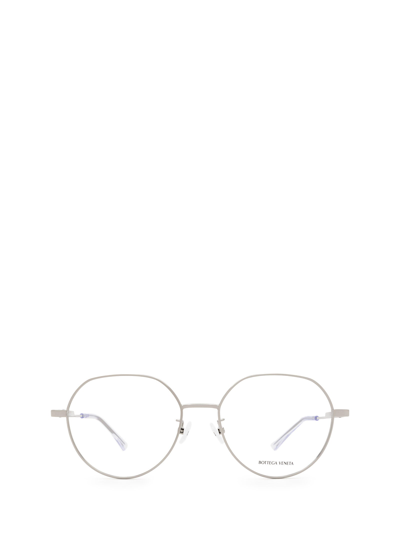 Shop Bottega Veneta Eyeglasses In Ruthenium