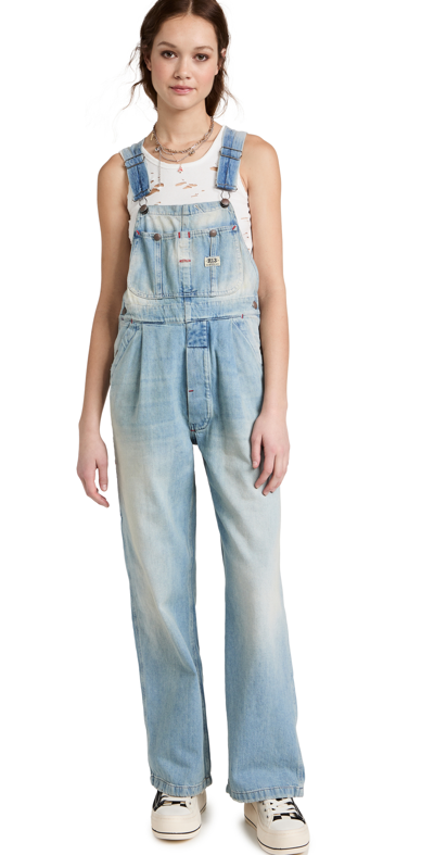 Shop R13 Damon Overalls In Toni Blue