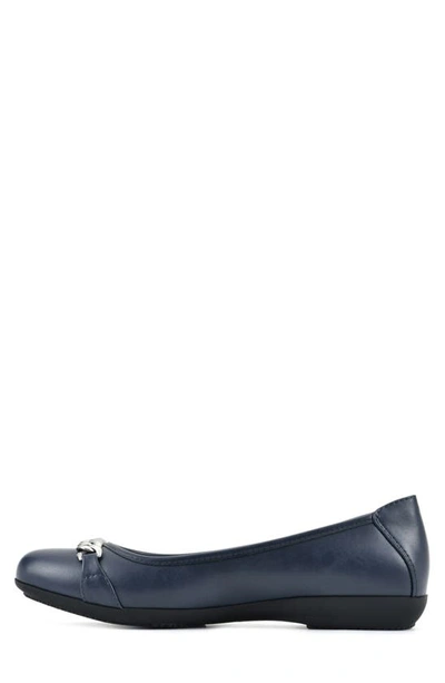 Cliffs By White Mountain White Mountain Charmed Flat In Navy/ Smooth