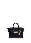 Coach Swagger Small Pebbled Leather Satchel