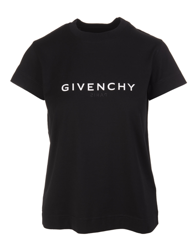 Shop Givenchy Woman Black  Reverse Slim T-shirt