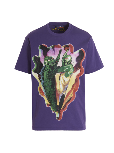 Shop Just Don T-shirt In Purple