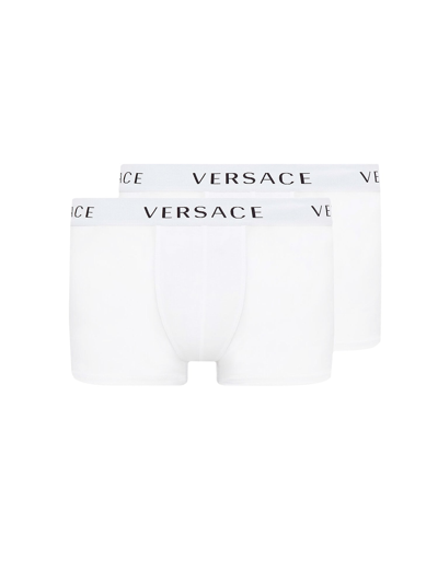 Shop Versace Slip In White