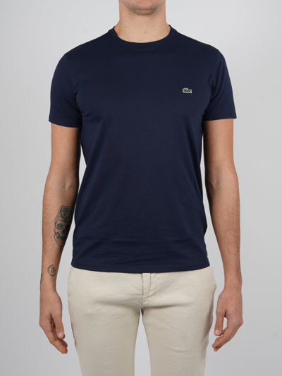 Shop Lacoste Tee-shirt Uomo T-shirt In Navy