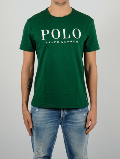 Shop Polo Ralph Lauren Short Sleve T-shirt T-shirt In Foresta