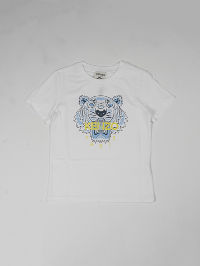 Shop Kenzo Cotton T-shirt In Bianco