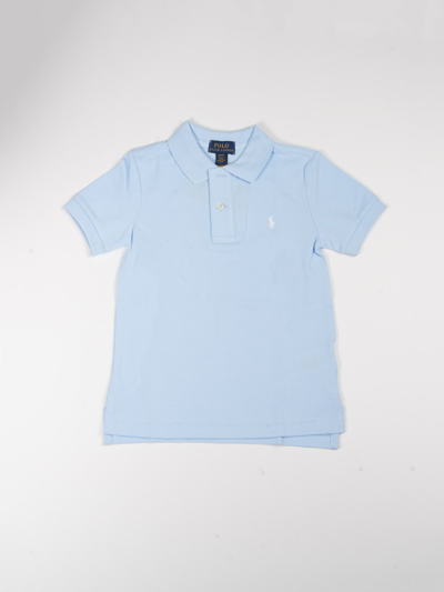 Polo Ralph Lauren Cotton Polo Shirt In Celeste