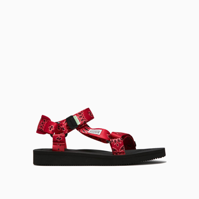 Shop Suicoke Depa Sandals Og-022cab-pt02 In Red