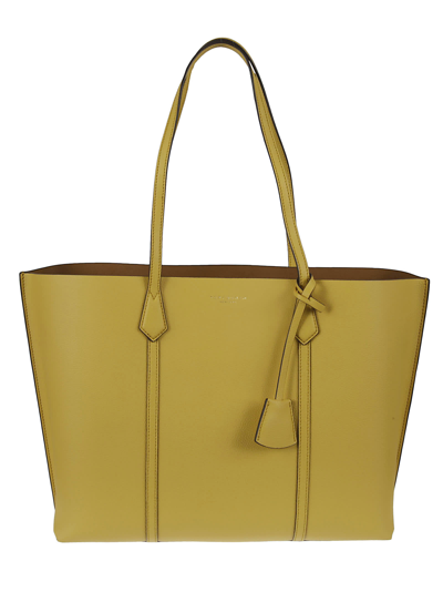 Shop Tory Burch Perry Small Triple Compartment Tote In Golden Sunset