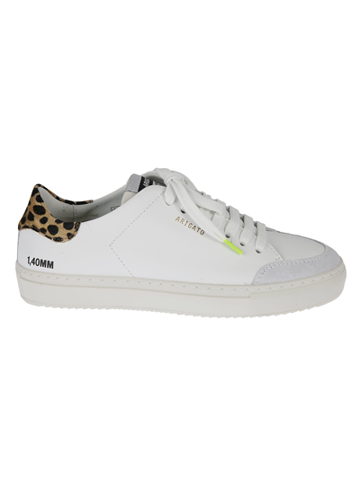 Shop Axel Arigato Clean 90 Triple Animal Sneakers In White/leopard/cremino