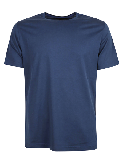 Shop Loro Piana Classic Plain T-shirt In Cobalt Ink