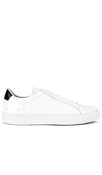 Common Projects Round-toe Low-top Leather Sneaker With Flat Sole In White