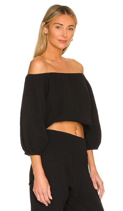 Shop Bobi Off The Shoulder Top In Black