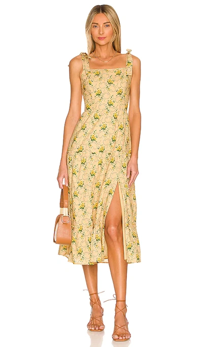 Shop Paige Tamika Dress In Yellow